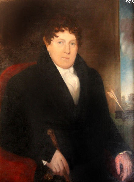 Daniel O'Connell portrait (c1840s) by James Chisholm Gooden at Derrynane House. Ireland.