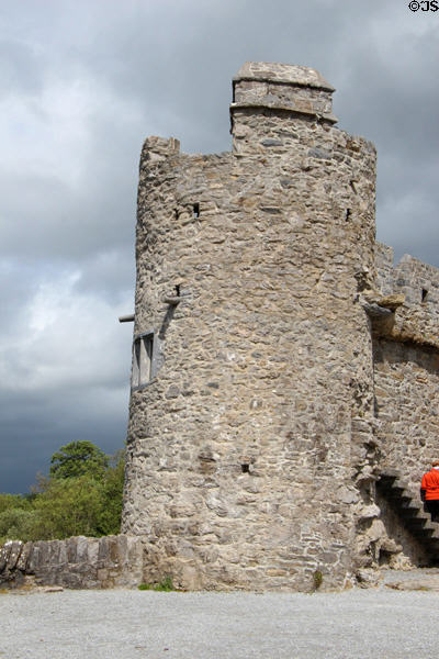 Round tower of Ross Castle in Killarney National Park. Killarney, Ireland.
