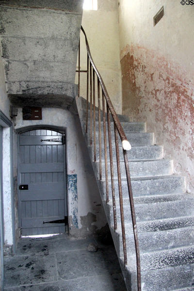 Stone stairway at Irish Workhouse Centre. Portumna, Ireland.
