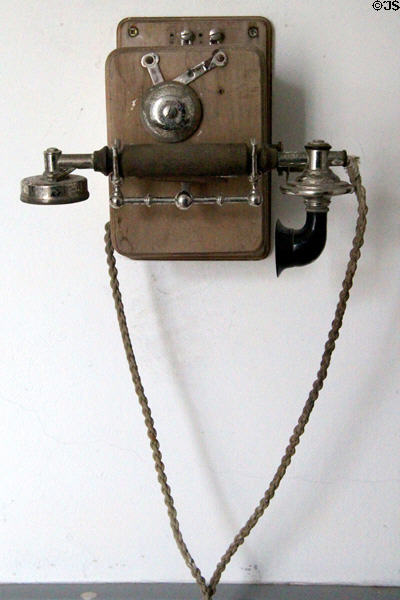 Antique telephone at Strokestown Park. Vesnoy, Ireland.