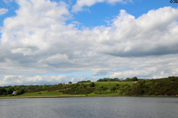 Landscape at Irish National Heritage Park. Ireland.