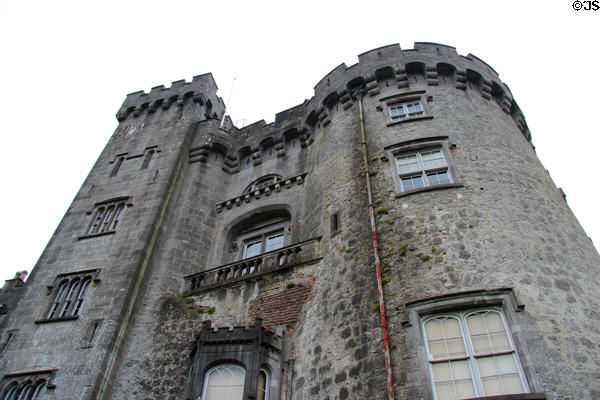 Towers & crenellation at Kilkenny Castle. Ireland.