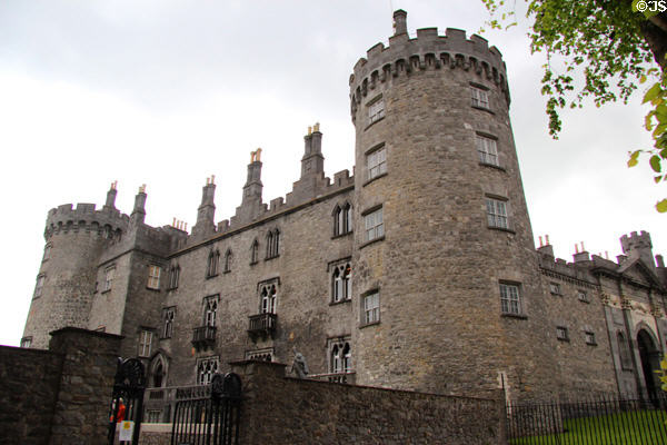 Facade of Kilkenny Castle. Ireland.