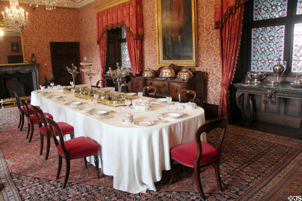 State dining room at Kilkenny Castle. Ireland.