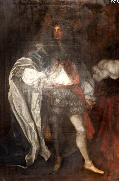 Portrait (17thC) of King Charles II attrib. John Michael Wright at Kilkenny Castle. Ireland.