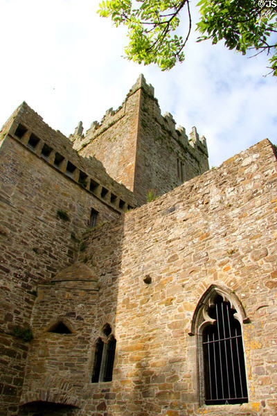 Transept tower at Jerpoint Abbey (founded c1160). Ireland.