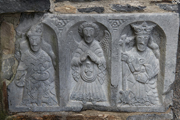 Carved saints at Jerpoint Abbey. Ireland.