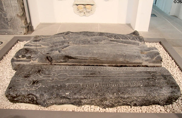 Christian grave stones at Medieval Mile Museum. Kilkenny, Ireland.