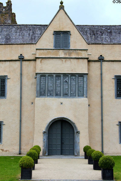 Elizabethan entrance portal of Ormond Castle. Carrick-on-Suir, Ireland.