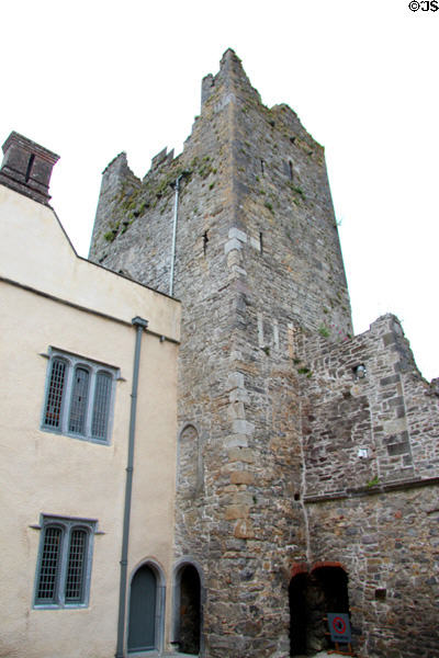 Medieval tower of original Ormond Castle. Carrick-on-Suir, Ireland.