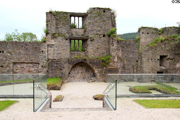 Medieval ruins of original Ormond Castle. Carrick-on-Suir, Ireland.