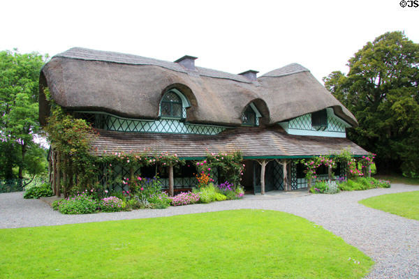 Ornamental-style Swiss Cottage (1810) where family which owned Cahir Castle went to live simple life. Cahir, Ireland. Style: Cottage Orné. Architect: attrib: John Nash.