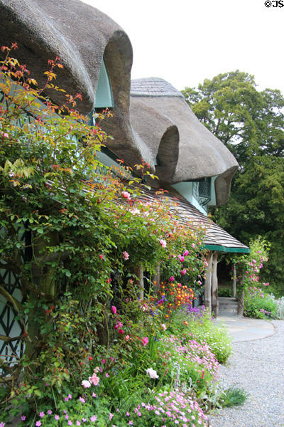 Flower trellis at Swiss Cottage. Cahir, Ireland.