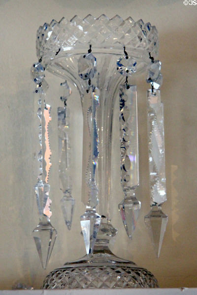 Irish glass luster at Bishop's Palace. Waterford, Ireland.