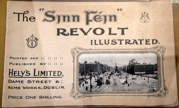 Illustrated booklet on Sinn Fein revolt (1916) at Bishop's Palace. Waterford, Ireland.