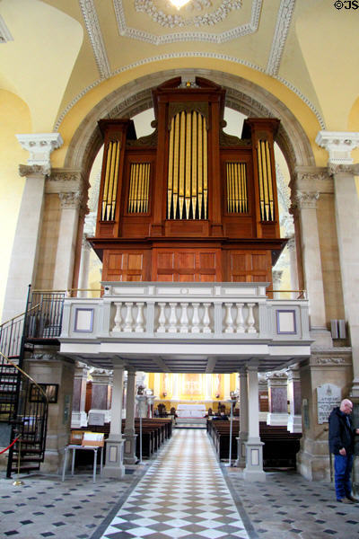 Organ in archway at Christ Church Cathedral. Waterford, Ireland.