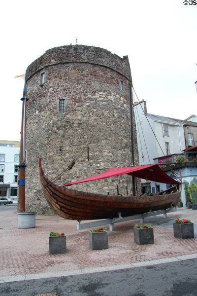 Reginald's Tower on Viking (after 914) base, rebuilt by Anglo Normans (12thC) with top two floors added (15thC), now a museum of Viking Waterford. Waterford, Ireland.