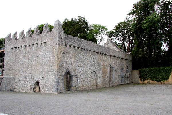 Walls of courtyard building at Desmond Castle. Newcastle West, Ireland.