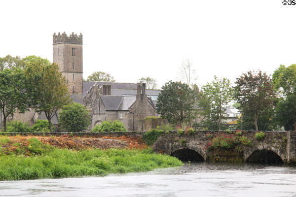 Desmond Castle on banks of Maigue River. Adare, Ireland.