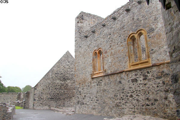 Interior ruins of Desmond Castle. Adare, Ireland.