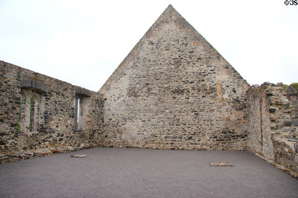 Interior ruins of Desmond Castle. Adare, Ireland.