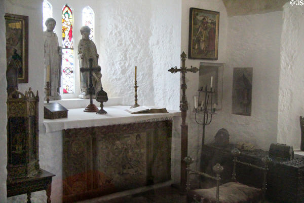 Private chapel at Bunratty Castle. County Clare, Ireland.