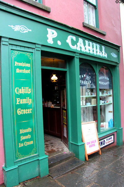P. Cahill's Grocery at Bunratty Castle & Folk Park. County Clare, Ireland.