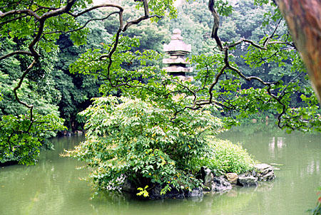Shosei-en garden in Kyoto. Japan.