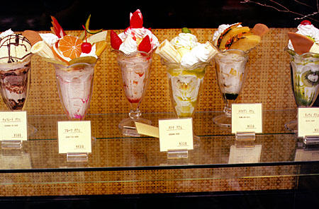 Japanese are heavily into deserts and ice cream. Japan.