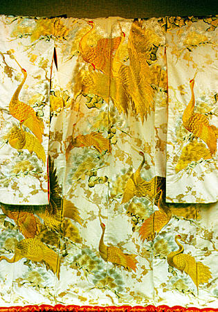 Ornate wedding gown from Kyoto. Japan.