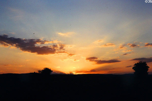 Sunrise in Masai Mara National Reserve. Kenya.