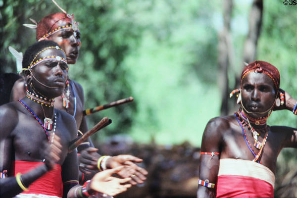 Samburu tribal dancers. Kenya.