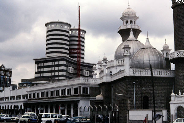 Main mosque & Aga Khan building in Nairobi. Kenya.