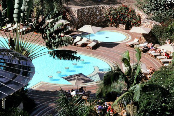 Serena Hotel pool in Nairobi. Kenya.