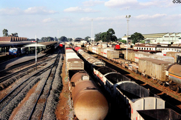 Nairobi rail yards. Kenya.