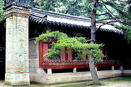 Building on Ch'angdokkung Palace grounds in Seoul. South Korea.