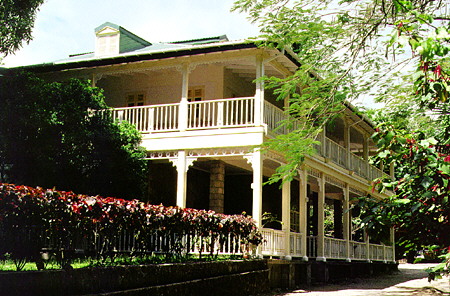 The estate mansion at Mourne Coubaril near Soufrière. St Lucia.