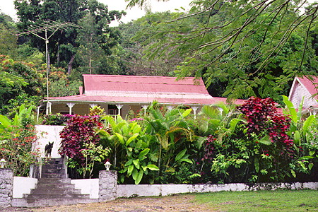Main house of the Fond Doux Plantation near Soufrière. St Lucia.