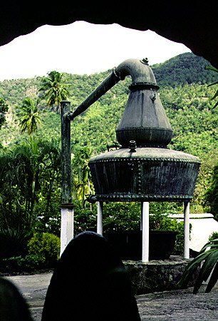 The still displayed at The Still Hotel on the Ruby Estate near Soufrière. St Lucia.