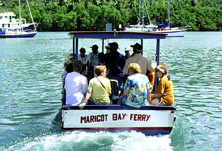 The Marigot Bay Ferry. St Lucia.