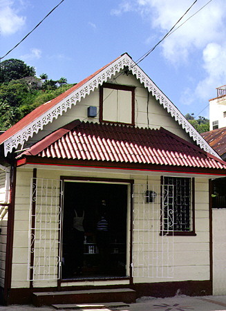 A small shop in the old town of Castries. St Lucia.