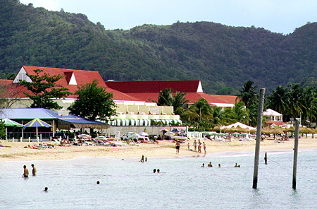 Rex St Lucian Hotel on Rodney Bay. St Lucia.