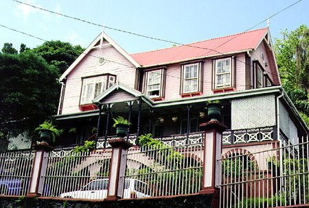 Mansion on Morne Fortune above Castries. St Lucia.