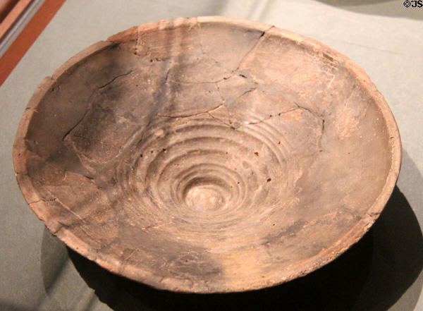 Terracotta bowl (13th-8thC BCE) found at cremation burial site at National Museum of History & Art. Luxembourg, Luxembourg.