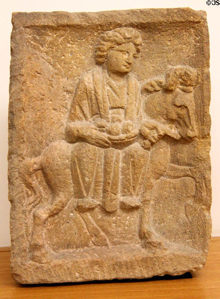 Stela (gravestone) of Goddess Epona (2nd & 3rdC) in Dalheim at National Museum of History & Art. Luxembourg, Luxembourg.