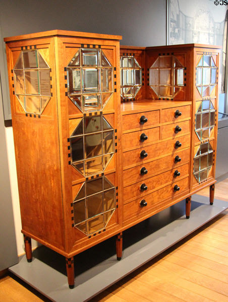 Art Deco sideboard designed by Jean Curot & made by Ernest Thill, shown at International Exposition for Decorative Arts & Modern Industry Paris 1925 at National Museum of History & Art. Luxembourg, Luxembourg.