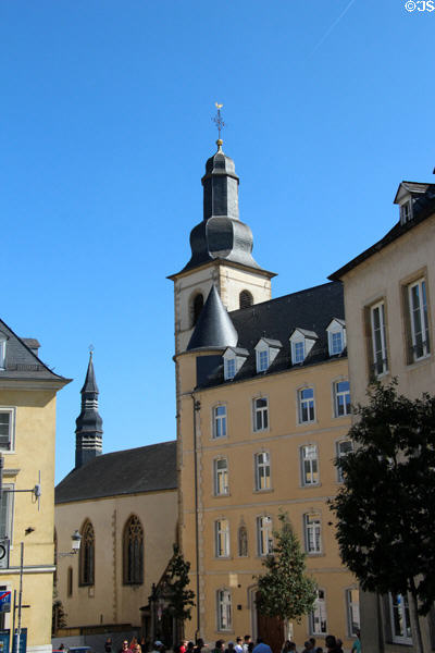 St Michael's Church (1688) in Fishmarket area of old town. Luxembourg, Luxembourg.