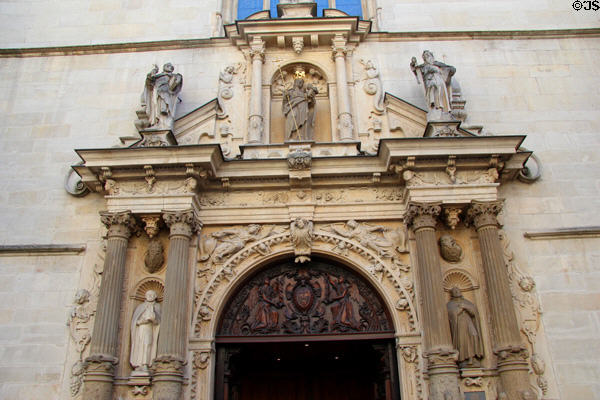 Main entrance to Cathedral of Our Lady. Luxembourg, Luxembourg.
