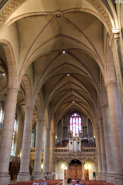 Interior of Cathedral of Our Lady. Luxembourg, Luxembourg.