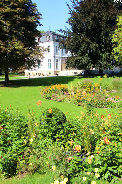Gardens surrounding Villa Vauban Museum. Luxembourg, Luxembourg.